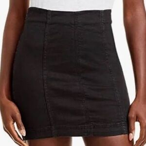 Free People Black Mini Skirt